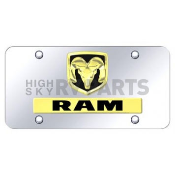 Automotive Gold License Plate - Ram Stainless Steel - DRAMOEMGC