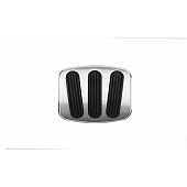Lokar Performance Brake Pedal Pad - Aluminum Silver - BAG6183