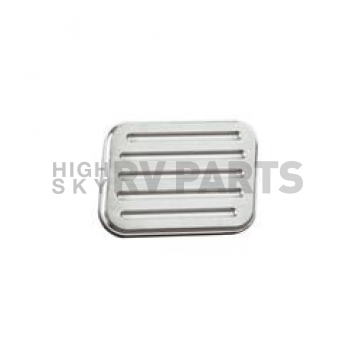 Lokar Performance Brake Pedal Pad - Aluminum Natural Extra Large Ball Milled - BFG6011