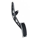 Lokar Performance Brake And Clutch Pedal Pad Set - Aluminum Gray - MCPP6