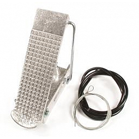 Mr. Gasket Accelerator Pedal - Throttle Aluminum Chrome Plated - 3842G