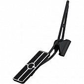 Billet Specialties Accelerator Pedal - Aluminum Black Rectangular - 199175