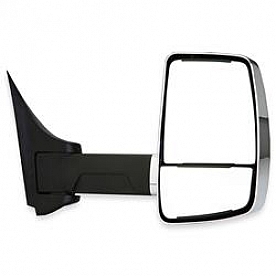 Velvac Exterior Mirror 1 Remote And 1 Manual Rectangular Silver Head And Black Arm - 716404