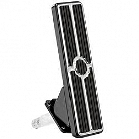 Billet Specialties Accelerator Pedal - Aluminum Black Rectangular - 199275
