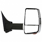Velvac Exterior Mirror 1 Remote And 1 Manual Rectangular Silver Head And Black Arm - 716410