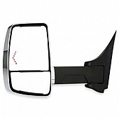 Velvac Exterior Mirror 1 Remote And 1 Manual Rectangular Silver Head And Black Arm - 716413