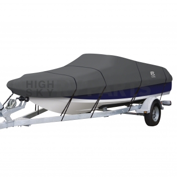 Classic Accessories Boat Cover Deck Boat Charcoal Polyester - 00131001RT
