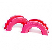 Daystar D-Ring Isolator - 3/4 Inch Fluorescent Pink Polyurethane Set Of 2 - KU70056FP