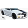 Extreme Dimensions Side Skirt - Primered Fiberglass Reinforced Plastic Black Set of 2 - 104912