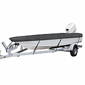 Classic Accessories Boat Cover V-Hull Bass Boat Charcoal Polyester - 88908