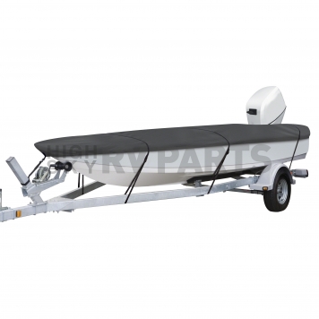 Classic Accessories Boat Cover V-Hull Bass Boat Charcoal Polyester - 88918