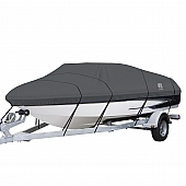 Classic Accessories Boat Cover V-Hull Bass Boat Charcoal Polyester - 88958