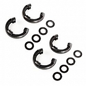 Rugged Ridge D-Ring Isolator - 3/4 Inch Black Polyurethane Set Of 4 Isolators/ 8 Washers - 1123560