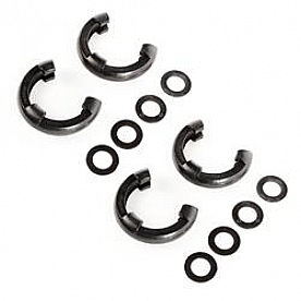 Rugged Ridge D-Ring Isolator - 3/4 Inch Black Polyurethane Set Of 4 Isolators/ 8 Washers - 1123560
