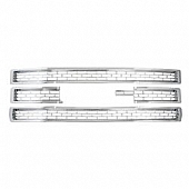 Coast To Coast Grille Insert - Chrome Plated ABS Plastic - GI123