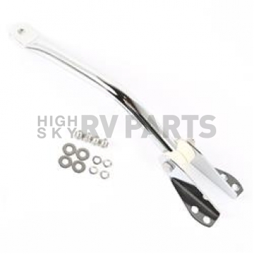 Rugged Ridge Exterior Mirror Bracket Chrome Plated Silver Steel Single - 1101201