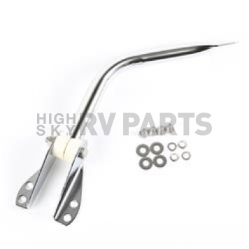 Rugged Ridge Exterior Mirror Bracket Chrome Plated Silver Steel Single - 1101202