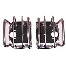 Rugged Ridge Tail Light Guard Stainless Steel Euro Style Set Of 2 - 1110302