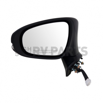 K-Source Exterior Mirror Electric Rectangular Black Single - 70702T