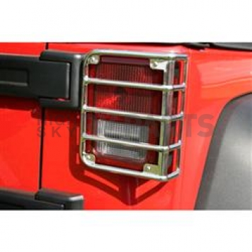 Rugged Ridge Tail Light Guard Stainless Steel Euro Style Set Of 2 - 1110303