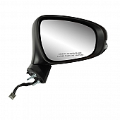K-Source Exterior Mirror Electric Rectangular Black Single - 70703T