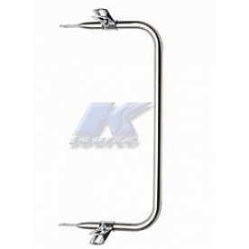K-Source Exterior Mirror Bracket Silver Stainless Steel Single - YK010