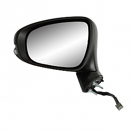 K-Source Exterior Mirror Electric Rectangular Black Single - 70704T
