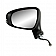 K-Source Exterior Mirror Electric Rectangular Black Single - 70704T