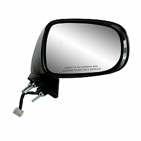 K-Source Exterior Mirror Electric Rectangular Black Single - 70705T