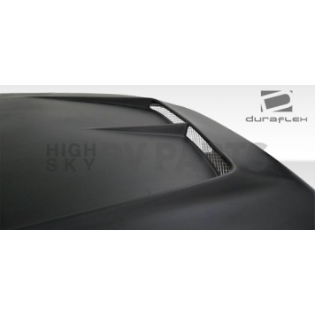 Extreme Dimensions Hood - Primered Fiberglass Black - 104528-4