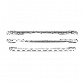 Coast To Coast Grille Insert - Chrome Plated ABS Plastic - GI163