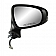 K-Source Exterior Mirror Electric Rectangular Black Single - 70711T