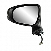 K-Source Exterior Mirror Electric Rectangular Black Single - 70712T