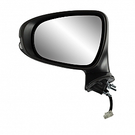 K-Source Exterior Mirror Electric Rectangular Black Single - 70712T