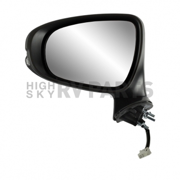 K-Source Exterior Mirror Electric Rectangular Black Single - 70712T