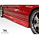 Extreme Dimensions Side Skirt - Primered Fiberglass Reinforced Plastic Black Set of 2 - 101371