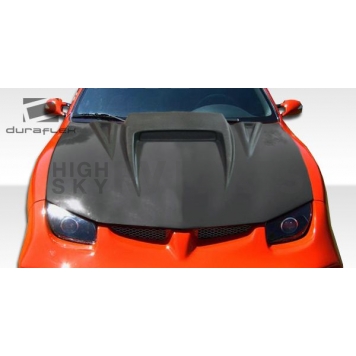 Extreme Dimensions Hood - Primered Fiberglass Black - 103770-3