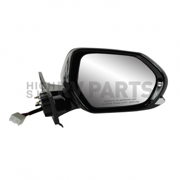 K-Source Exterior Mirror Electric OEM Black Single - 70723T