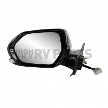 K-Source Exterior Mirror Electric OEM Black Single - 70724T