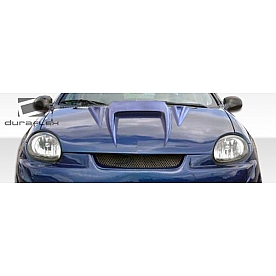 Extreme Dimensions Hood - Primered Fiberglass Black - 103775