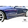 Extreme Dimensions Side Skirt - Primered Fiberglass Reinforced Plastic Black Set of 2 - 101253