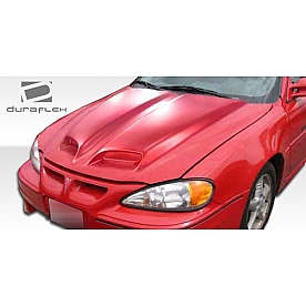 Extreme Dimensions Hood - Primered Fiberglass Black - 103780