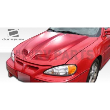 Extreme Dimensions Hood - Primered Fiberglass Black - 103780