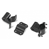 Warrior Products Exterior Mirror Bracket Powder Coated Black Steel - 1418