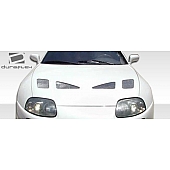 Extreme Dimensions Hood - Primered Fiberglass Black - 103570