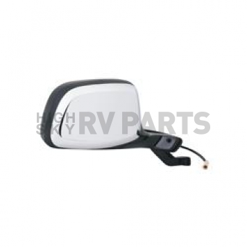 K-Source Exterior Mirror Electric OEM Black With Silver Cover Single - 61031F