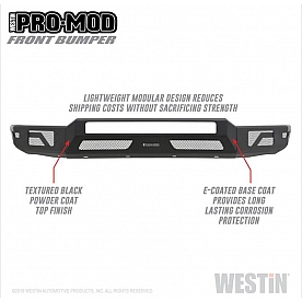 Westin Automotive Pro-Mod Bumper Modular Design Steel Black - 5841045
