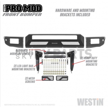 Westin Automotive Pro-Mod Bumper Modular Design Steel Black - 5841045-1