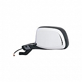 K-Source Exterior Mirror Electric OEM Black With Silver Cover Single - 61032F