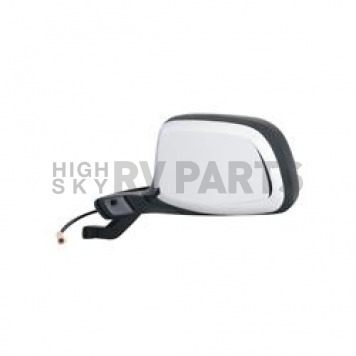 K-Source Exterior Mirror Electric OEM Black With Silver Cover Single - 61032F